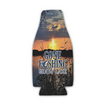 Gone Fishing Zipper Bottle Cooler (Personalized)