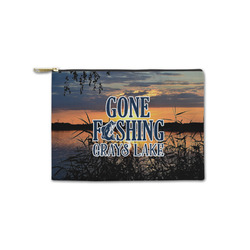 Gone Fishing Zipper Pouch - Small - 8.5"x6" (Personalized)