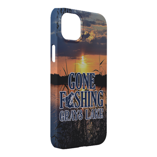 Custom Gone Fishing iPhone Case - Plastic - iPhone 14 Pro Max (Personalized)