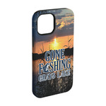 Gone Fishing iPhone Case - Rubber Lined - iPhone 15 Pro (Personalized)