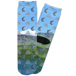 Gone Fishing Adult Crew Socks (Personalized)