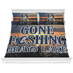 Gone Fishing Comforter Set - King (Personalized)