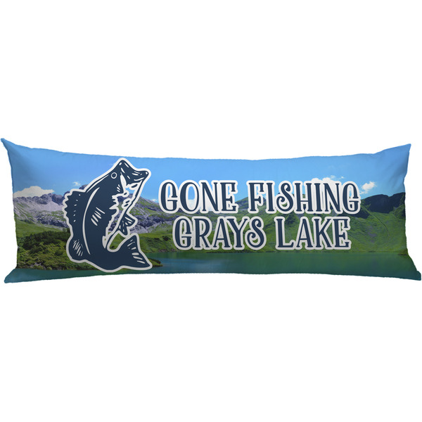 Custom Gone Fishing Body Pillow Case (Personalized)