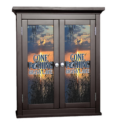 Gone Fishing Cabinet Decal - Medium (Personalized)