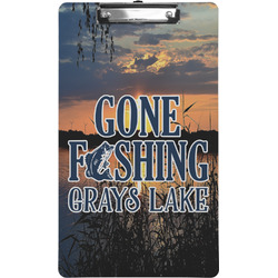 Gone Fishing Clipboard (Legal Size) (Personalized)