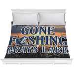 Gone Fishing Comforter - King (Personalized)