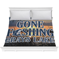 Gone Fishing Comforter - King (Personalized)