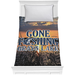 Gone Fishing Comforter - Twin XL (Personalized)