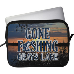 Gone Fishing Laptop Sleeve / Case - 11" (Personalized)