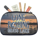 Gone Fishing Makeup / Cosmetic Bag - Medium (Personalized)