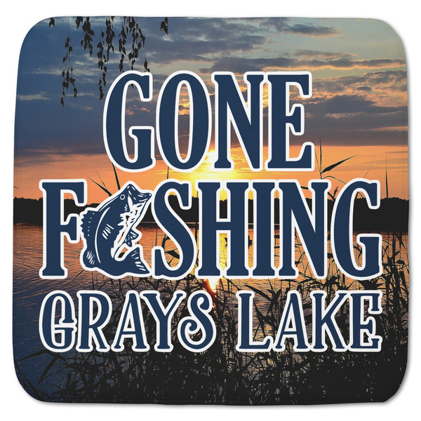 Custom Gone Fishing Memory Foam Bath Mat - 48"x48" (Personalized)