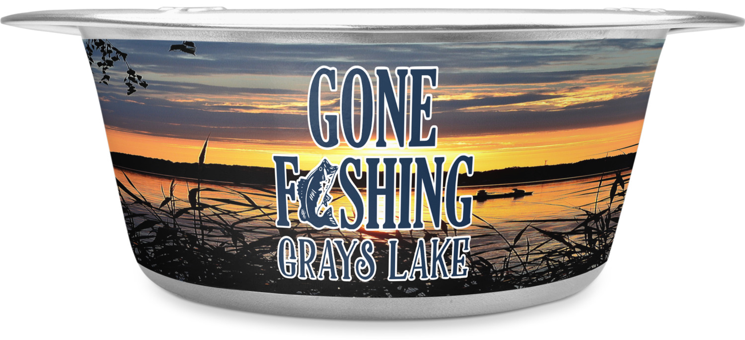 https://www.youcustomizeit.com/common/MAKE/1038229/Hunting-Fishing-Quotes-and-Sayings-Metal-Pet-Bowl-White-Label-Medium-Main.jpg?lm=1670596191