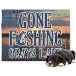 Gone Fishing Dog Blanket (Personalized)