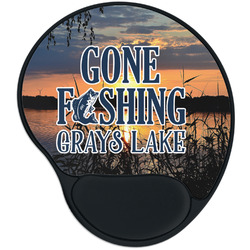 Gone Fishing Mouse Pad with Wrist Support