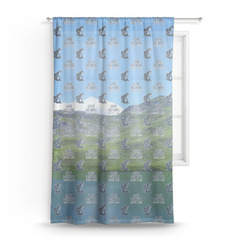 Gone Fishing Sheer Curtain - 50"x84" (Personalized)