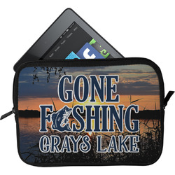 Gone Fishing Tablet Case / Sleeve (Personalized)