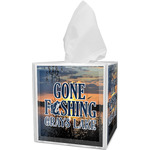 Gone Fishing Tissue Box Cover (Personalized)