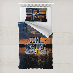 Gone Fishing Toddler Bedding Set - With Pillowcase (Personalized)