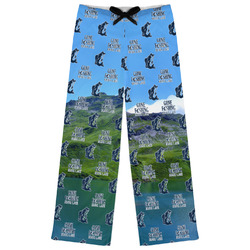 Gone Fishing Womens Pajama Pants - M (Personalized)