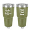 Inspirational Quotes and Sayings 30 oz Stainless Steel Ringneck Tumbler - Olive - Double Sided - Front & Back