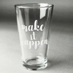 Inspirational Quotes and Sayings Pint Glass - Engraved (Single)