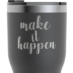 Inspirational Quotes and Sayings RTIC Tumbler - Black - Engraved Front