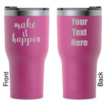 Inspirational Quotes and Sayings RTIC Tumbler - Magenta - Laser Engraved - Double-Sided