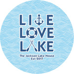 Live Love Lake Multipurpose Round Labels - 1" (Personalized)