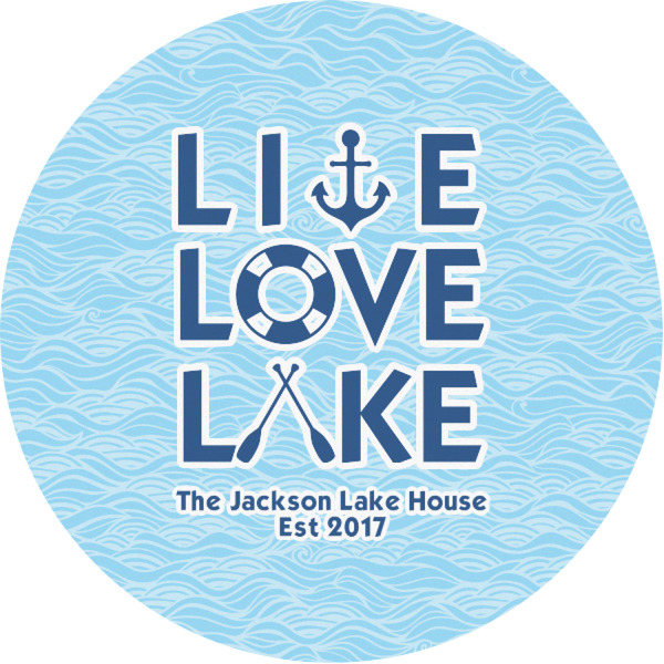 Custom Live Love Lake Multipurpose Round Labels - 1" (Personalized)