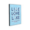 Live Love Lake 11x14 Wood Print - Angle View