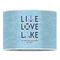 Live Love Lake 16" Drum Lampshade - FRONT (Poly Film)