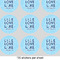 Live Love Lake 2" Multipurpose Round Labels - Sheet