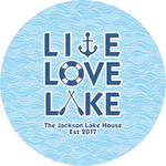 Live Love Lake Multipurpose Round Labels - 2" (Personalized)