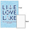 Live Love Lake 20x30 - Matte Poster - Front & Back