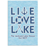 Live Love Lake Poster - Matte - 24x36 (Personalized)