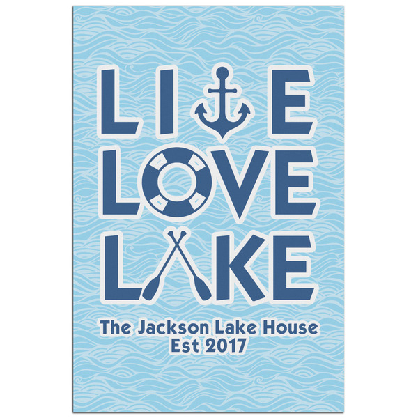 Custom Live Love Lake Poster - Matte - 24x36 (Personalized)