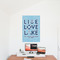 Live Love Lake 24x36 - Matte Poster - On the Wall