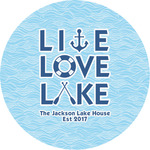 Live Love Lake Multipurpose Round Labels - 3" (Personalized)