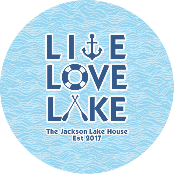 Custom Live Love Lake Multipurpose Round Labels - 3" (Personalized)