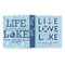 Live Love Lake 3 Ring Binders - Full Wrap - 1" - OPEN OUTSIDE