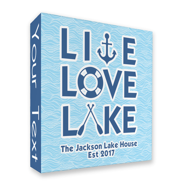 Custom Live Love Lake 3 Ring Binder - Full Wrap - 2" (Personalized)