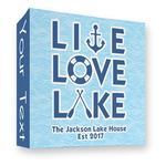 Live Love Lake 3 Ring Binder - Full Wrap - 3" (Personalized)