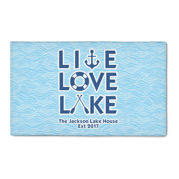 Custom Live Love Lake 3' x 5' Patio Rug (Personalized)