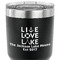 Live Love Lake 30 oz Stainless Steel Ringneck Tumbler - Black - CLOSE UP