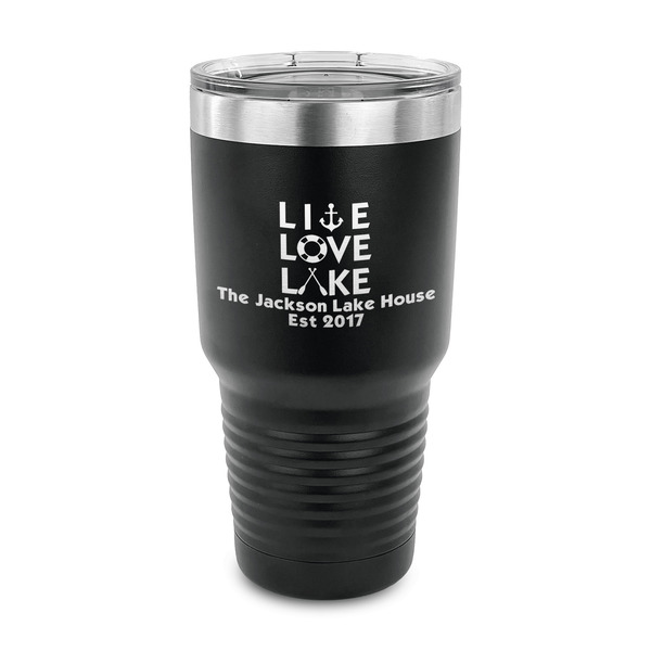 Custom Live Love Lake 30 oz Stainless Steel Tumbler (Personalized)