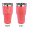 Live Love Lake 30 oz Stainless Steel Ringneck Tumblers - Coral - Single Sided - APPROVAL