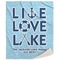 Live Love Lake 50x60 Sherpa Blanket