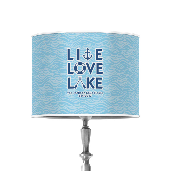 Custom Live Love Lake 8" Drum Lamp Shade - Poly-film (Personalized)