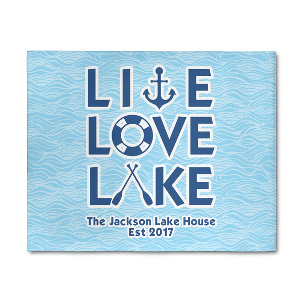 Custom Live Love Lake 8' x 10' Patio Rug (Personalized)