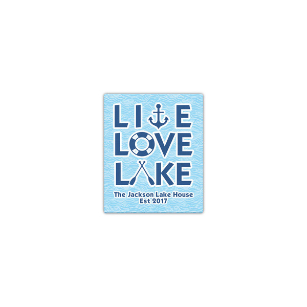 Custom Live Love Lake Canvas Print - 8x10 (Personalized)